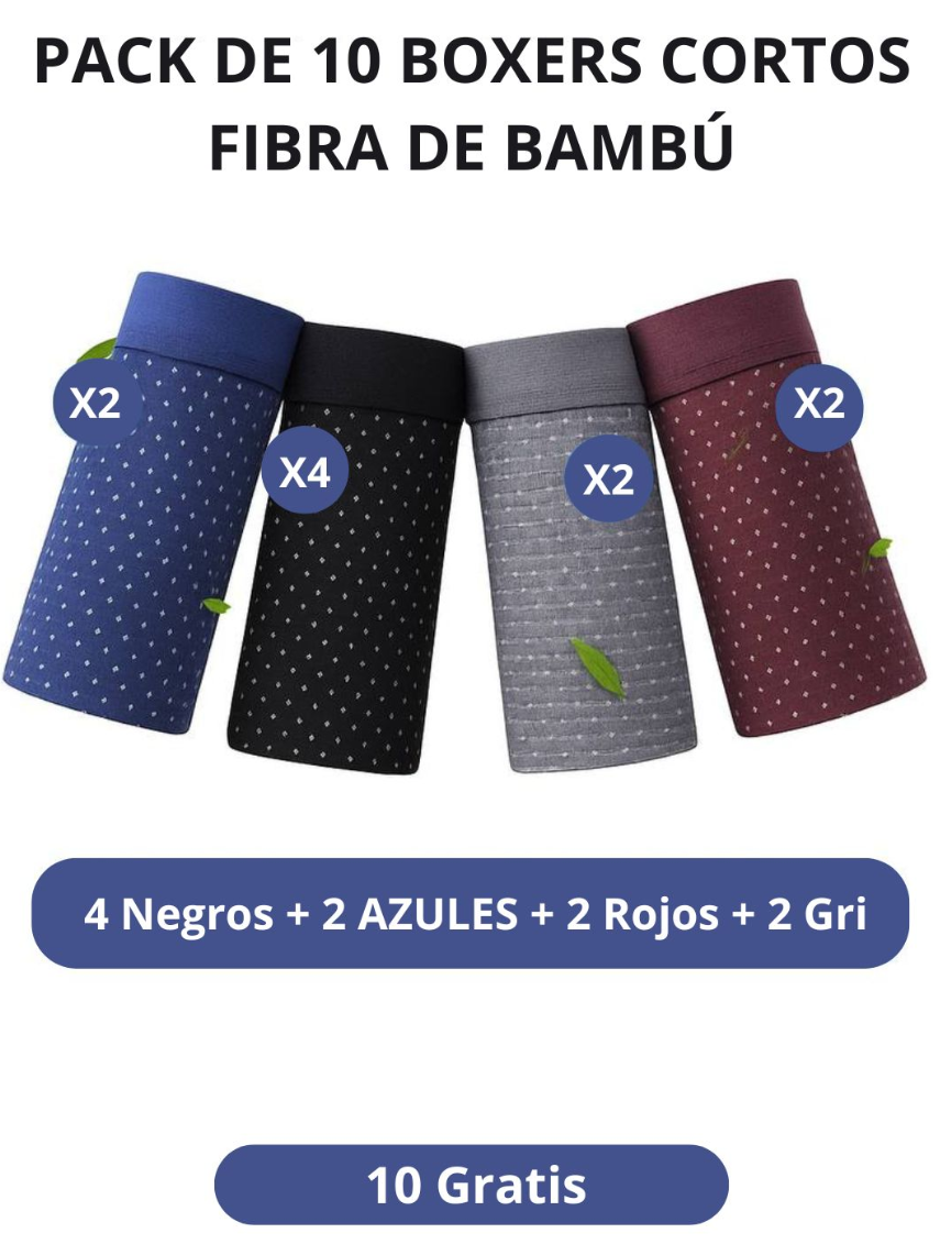 BÓXERS DE FIBRA NATURAL DE BAMBÚ - CONFORT DURANTE TODA LA JORNADA (Kopie)