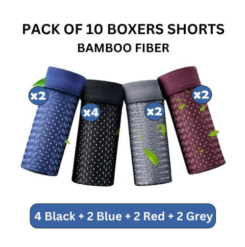 BAMBOO FIBRE BOXER SHORTS - FOR ALL DAY COMFORT