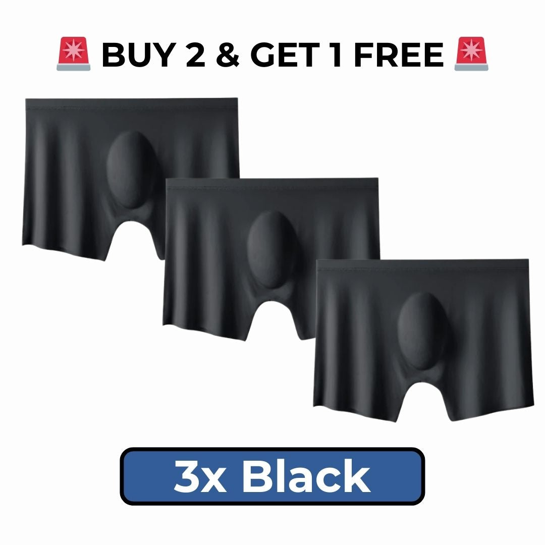 Heroboxers 3-PACK ULTRA-THIN SEAMLESS BOXER SHORTS